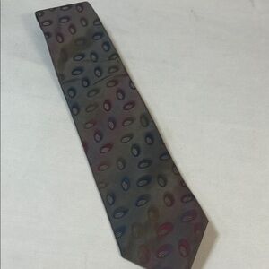 Tino Cosina Italy Tie Vintage 100% Silk Geometric Medallion Necktie 61"